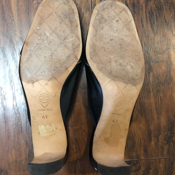 CHANEL leather mule heels - Picture 7 of 8